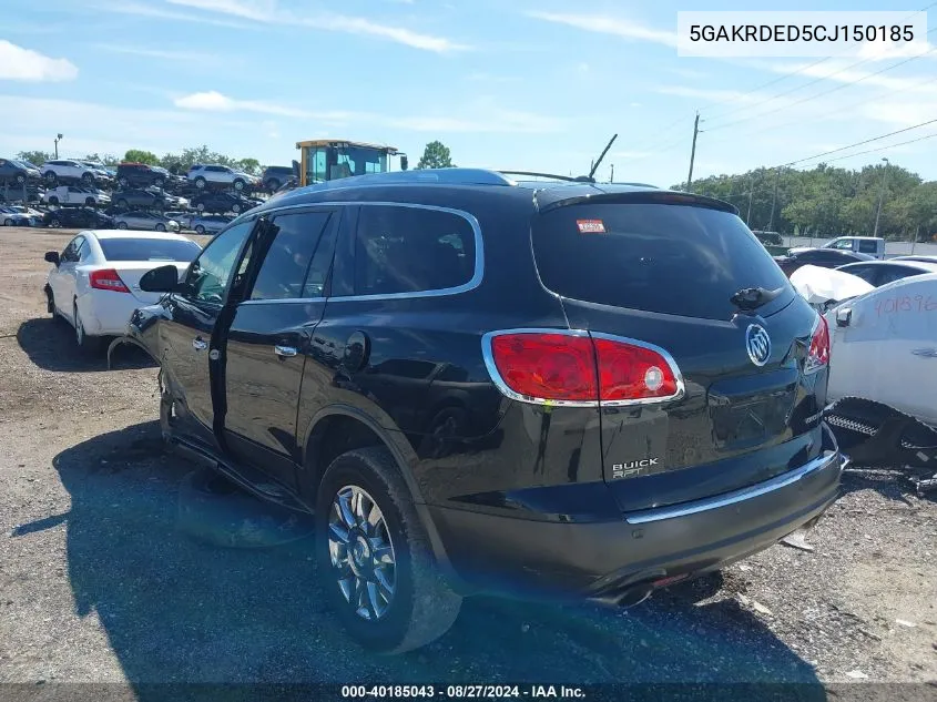 2012 Buick Enclave Premium VIN: 5GAKRDED5CJ150185 Lot: 40185043