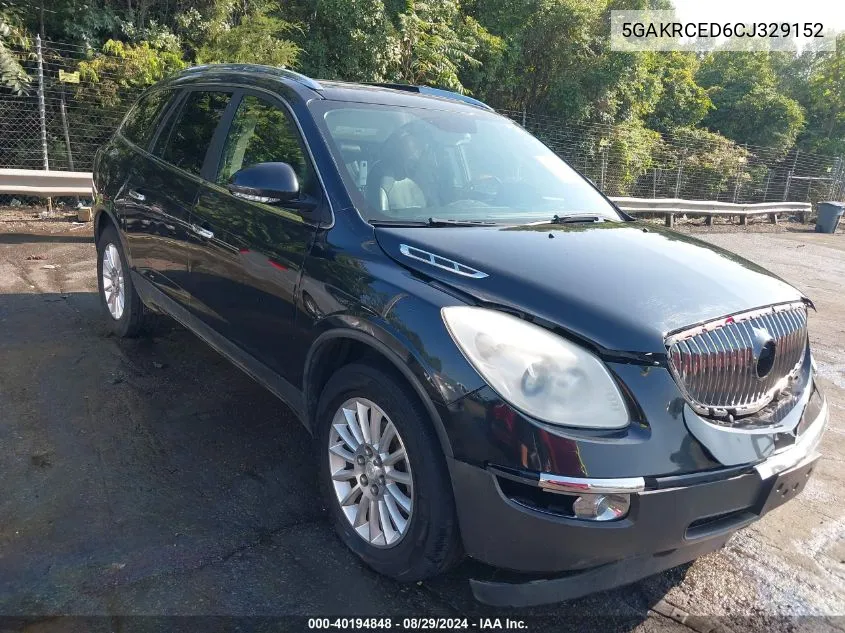 2012 Buick Enclave Leather VIN: 5GAKRCED6CJ329152 Lot: 40194848