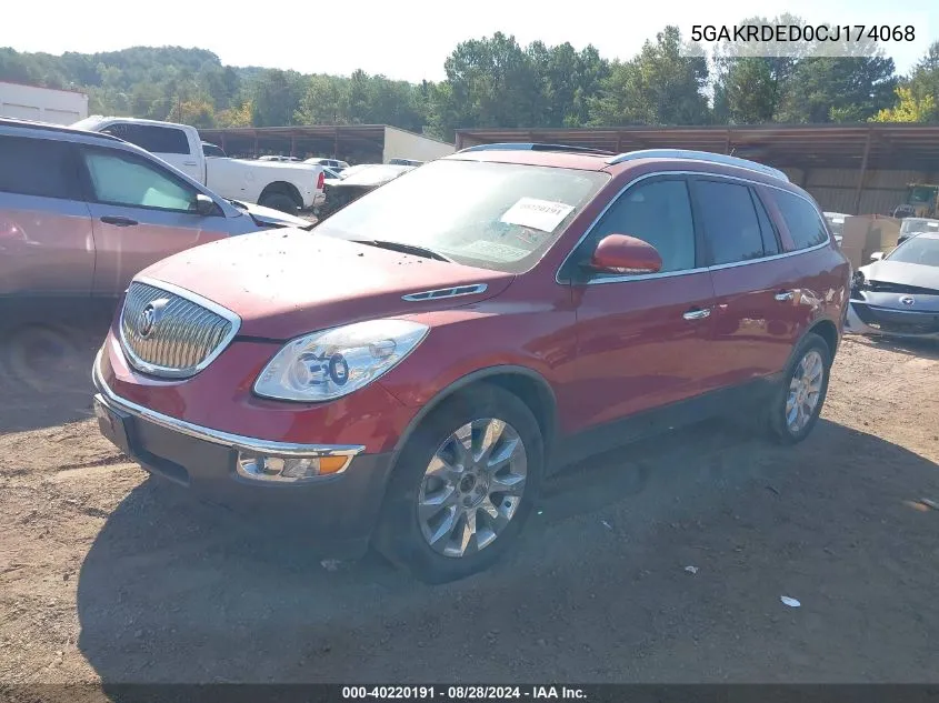 2012 Buick Enclave Premium VIN: 5GAKRDED0CJ174068 Lot: 40220191