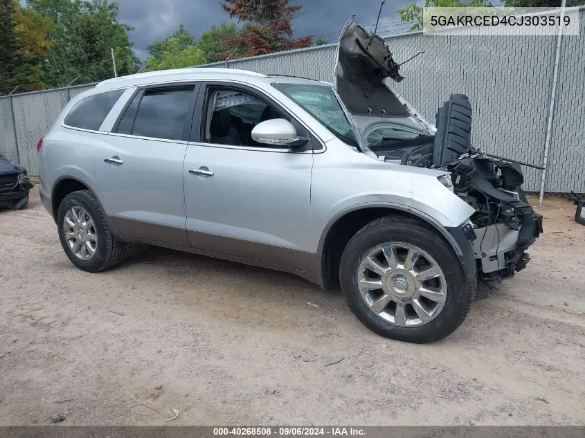 2012 Buick Enclave Leather VIN: 5GAKRCED4CJ303519 Lot: 40268508