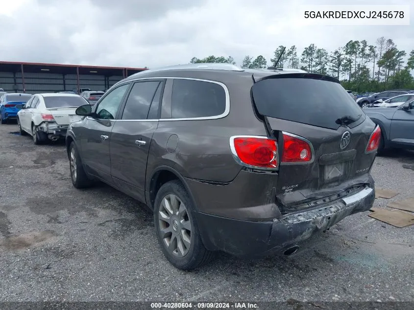 5GAKRDEDXCJ245678 2012 Buick Enclave