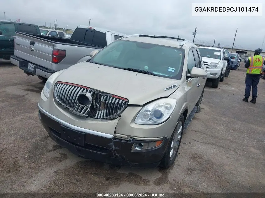 2012 Buick Enclave Premium VIN: 5GAKRDED9CJ101474 Lot: 40283124