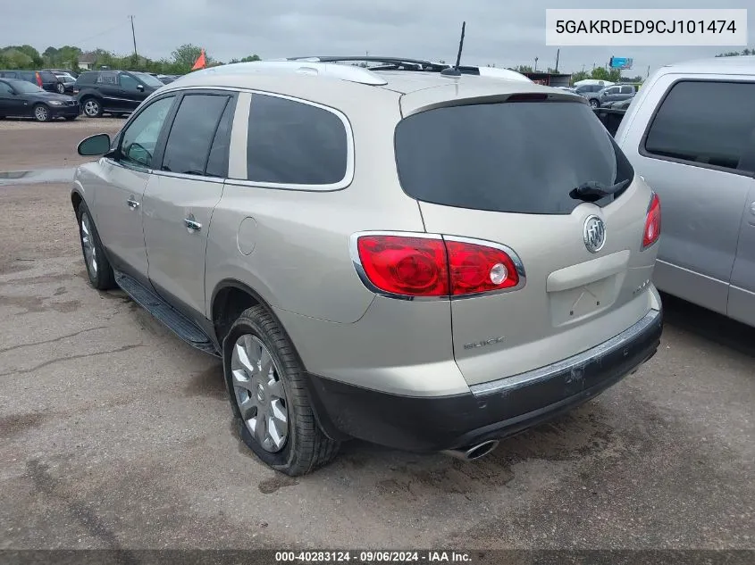 2012 Buick Enclave Premium VIN: 5GAKRDED9CJ101474 Lot: 40283124