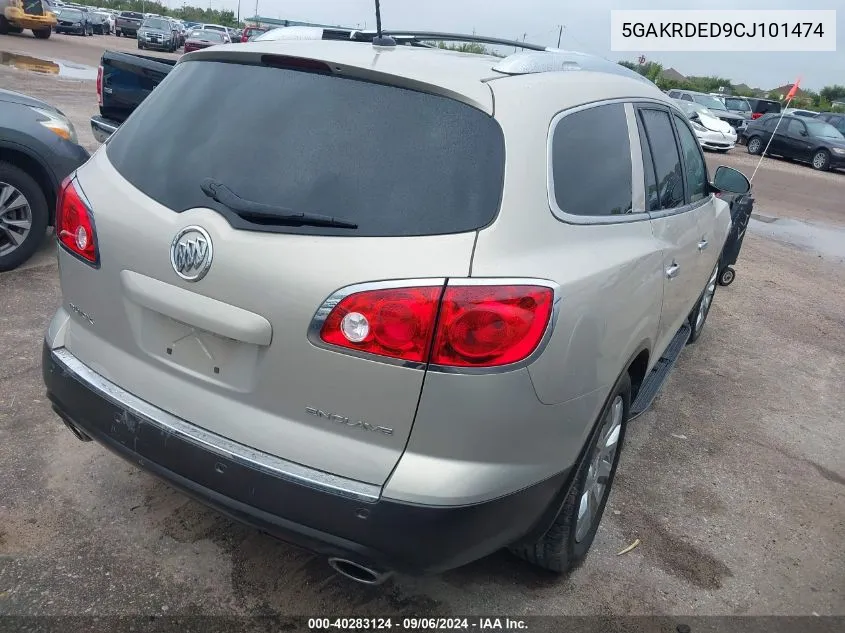 2012 Buick Enclave Premium VIN: 5GAKRDED9CJ101474 Lot: 40283124