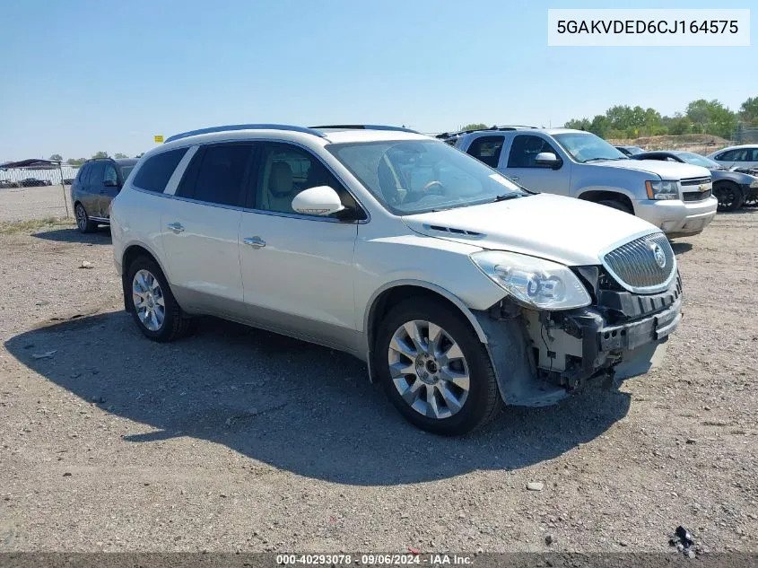 2012 Buick Enclave Premium VIN: 5GAKVDED6CJ164575 Lot: 40293078