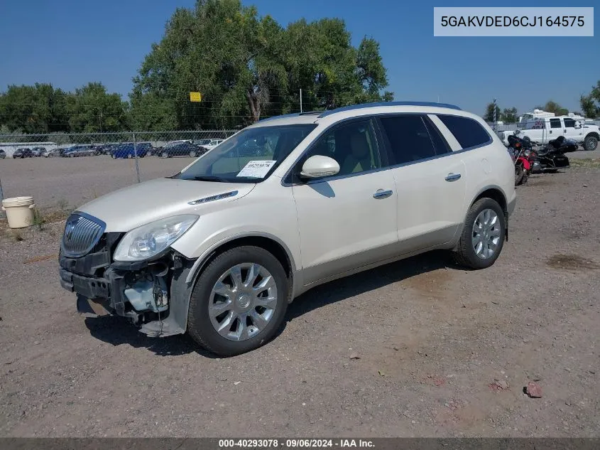 2012 Buick Enclave Premium VIN: 5GAKVDED6CJ164575 Lot: 40293078