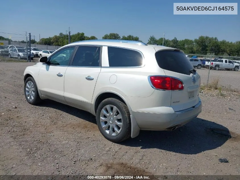 2012 Buick Enclave Premium VIN: 5GAKVDED6CJ164575 Lot: 40293078