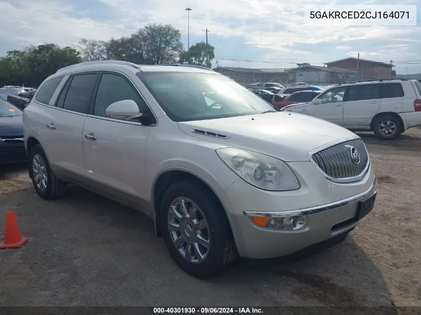 2012 Buick Enclave Leather VIN: 5GAKRCED2CJ164071 Lot: 40301930