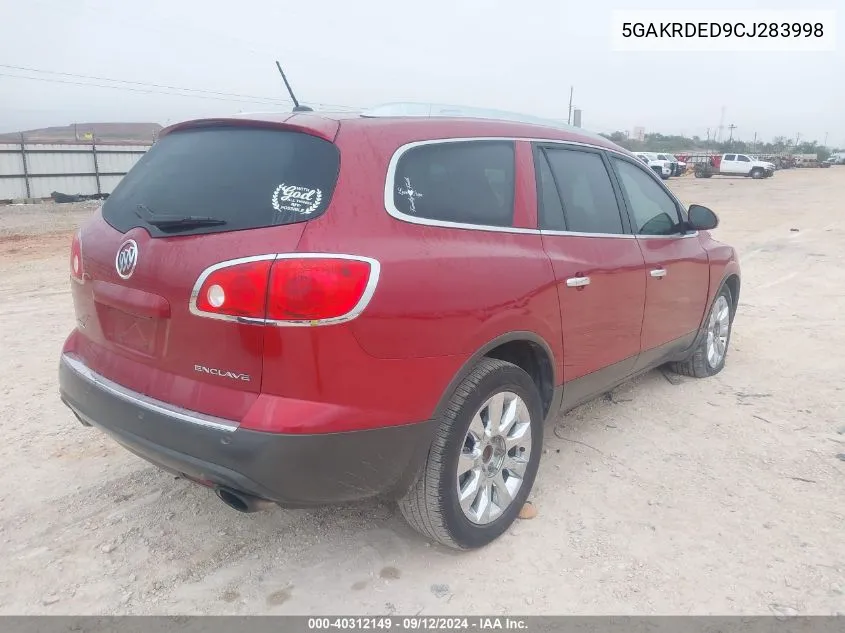 5GAKRDED9CJ283998 2012 Buick Enclave