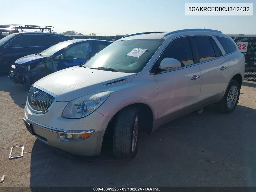 5GAKRCED0CJ342432 2012 Buick Enclave