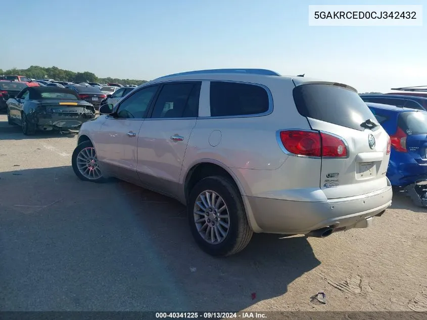 5GAKRCED0CJ342432 2012 Buick Enclave