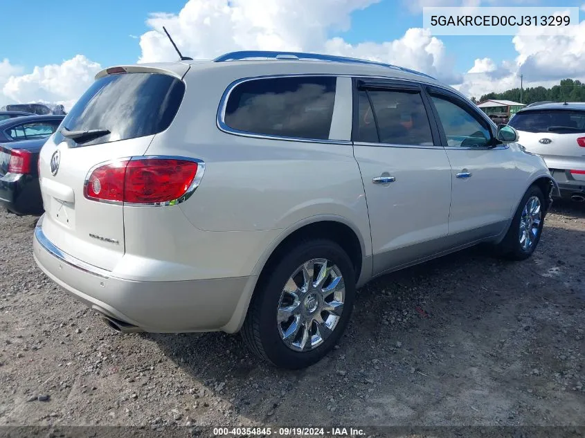 2012 Buick Enclave Leather VIN: 5GAKRCED0CJ313299 Lot: 40354845