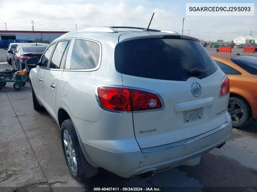 2012 Buick Enclave Leather VIN: 5GAKRCED9CJ295093 Lot: 40407411