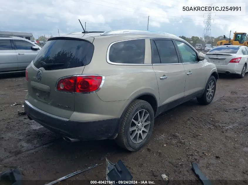 2012 Buick Enclave Leather VIN: 5GAKRCED1CJ254991 Lot: 40421941