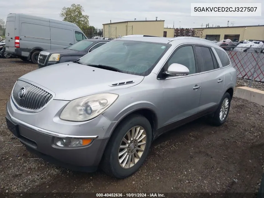 2012 Buick Enclave Leather VIN: 5GAKVCED2CJ327507 Lot: 40452636