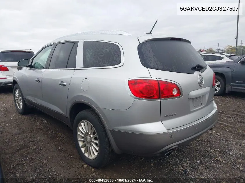 2012 Buick Enclave Leather VIN: 5GAKVCED2CJ327507 Lot: 40452636