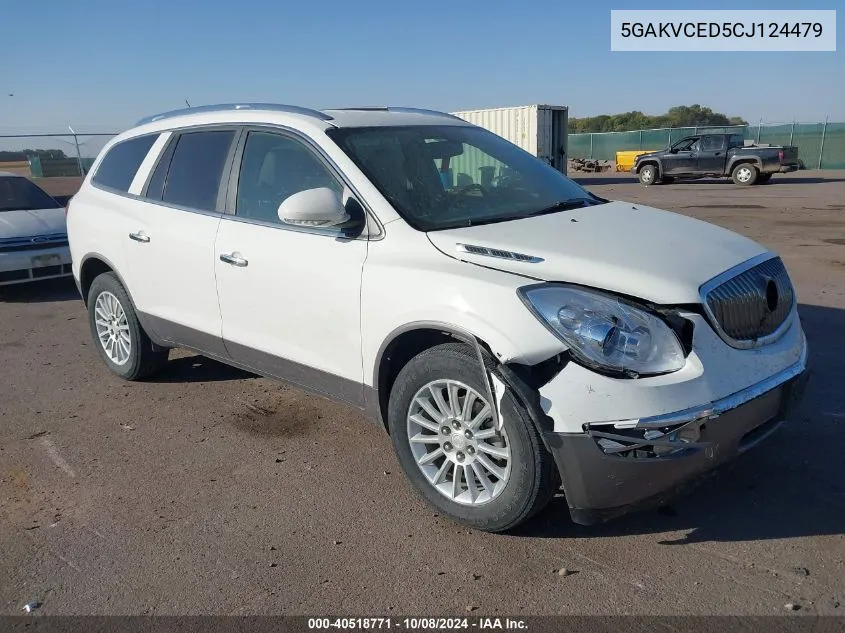 2012 Buick Enclave VIN: 5GAKVCED5CJ124479 Lot: 40518771