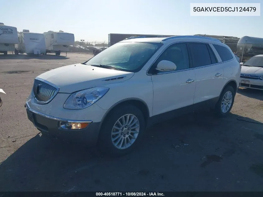 2012 Buick Enclave VIN: 5GAKVCED5CJ124479 Lot: 40518771