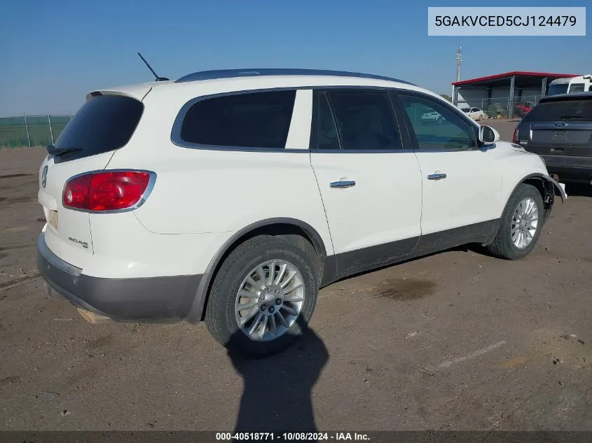 2012 Buick Enclave VIN: 5GAKVCED5CJ124479 Lot: 40518771