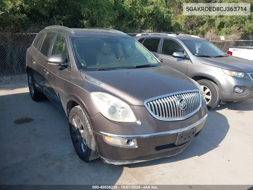 2012 Buick Enclave Premium VIN: 5GAKRDED8CJ363714 Lot: 40536230