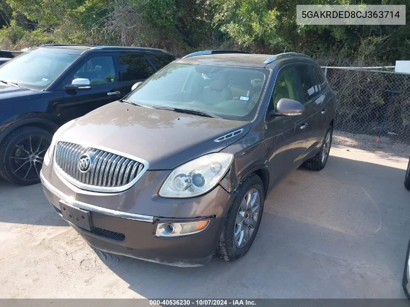 2012 Buick Enclave Premium VIN: 5GAKRDED8CJ363714 Lot: 40536230