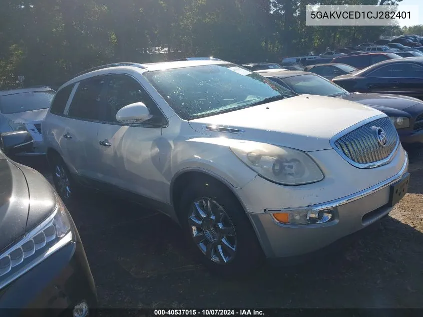 2012 Buick Enclave Leather VIN: 5GAKVCED1CJ282401 Lot: 40537015