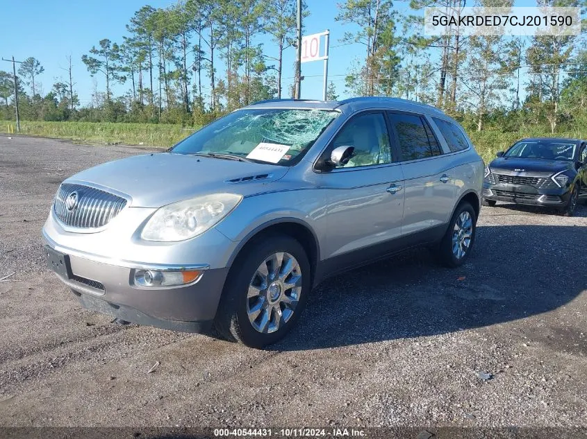 2012 Buick Enclave Premium VIN: 5GAKRDED7CJ201590 Lot: 40544431