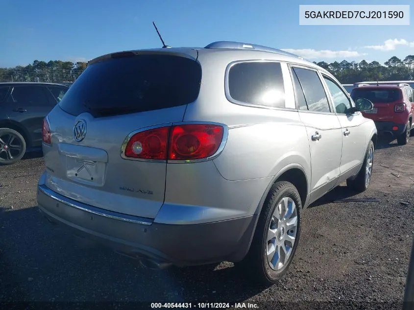 2012 Buick Enclave Premium VIN: 5GAKRDED7CJ201590 Lot: 40544431