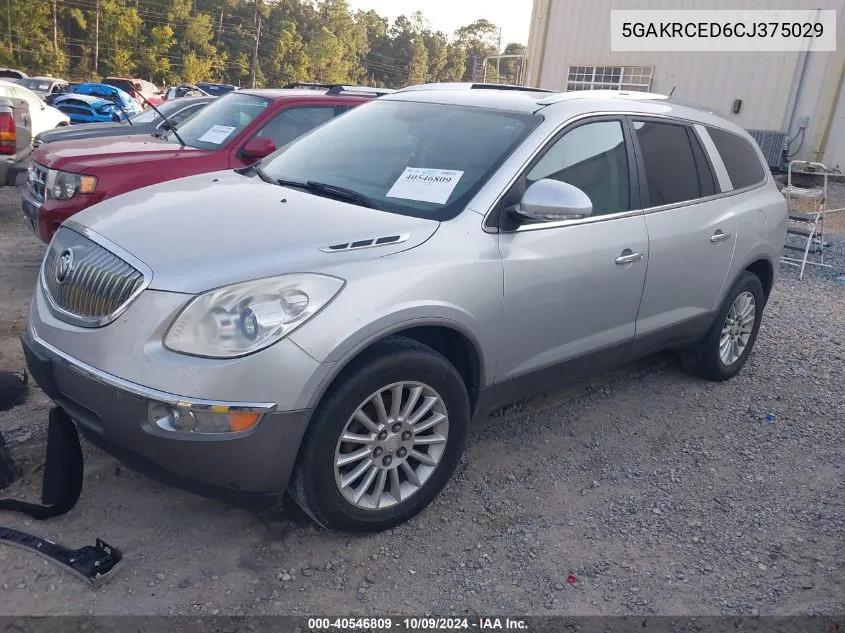 2012 Buick Enclave Leather VIN: 5GAKRCED6CJ375029 Lot: 40546809