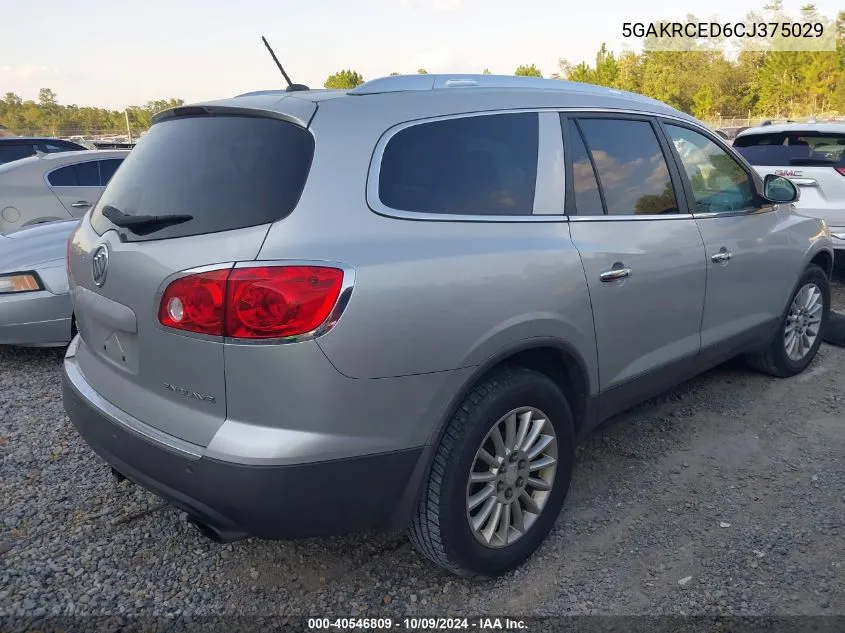 2012 Buick Enclave Leather VIN: 5GAKRCED6CJ375029 Lot: 40546809