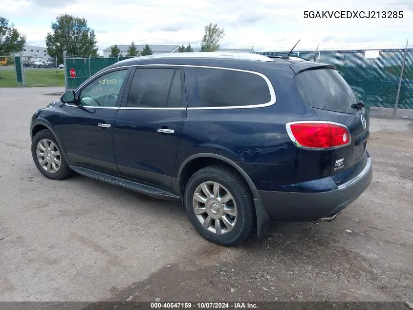 2012 Buick Enclave Leather VIN: 5GAKVCEDXCJ213285 Lot: 40547159