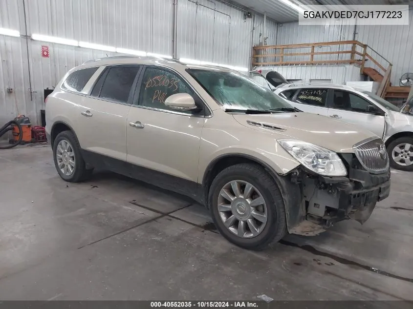 2012 Buick Enclave Premium VIN: 5GAKVDED7CJ177223 Lot: 40552035