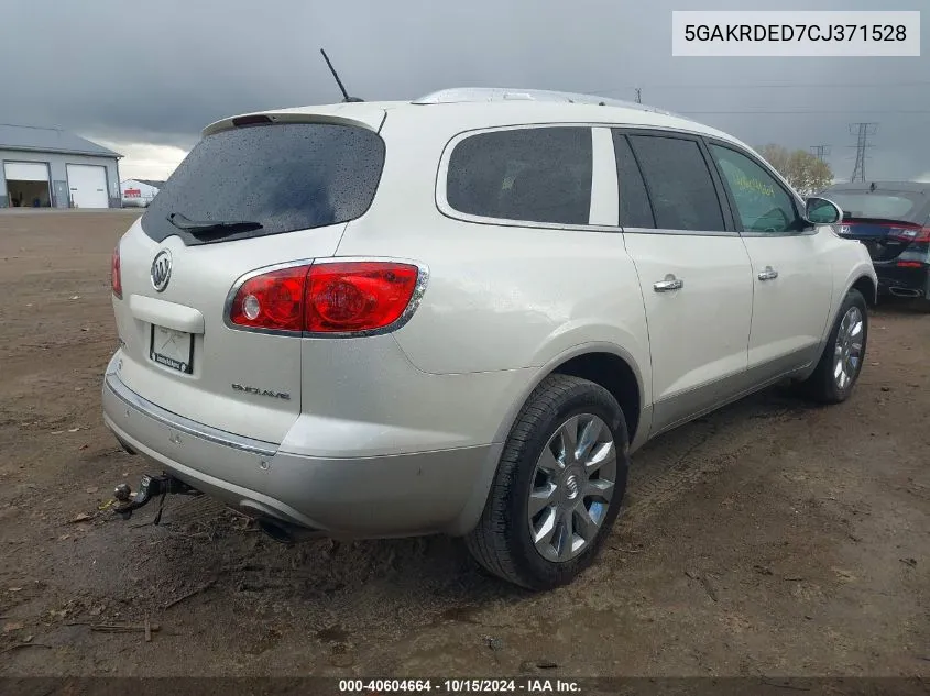 2012 Buick Enclave Premium VIN: 5GAKRDED7CJ371528 Lot: 40604664