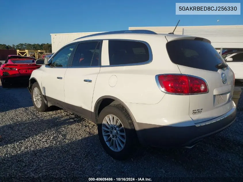 2012 Buick Enclave Convenience VIN: 5GAKRBED8CJ256330 Lot: 40609486