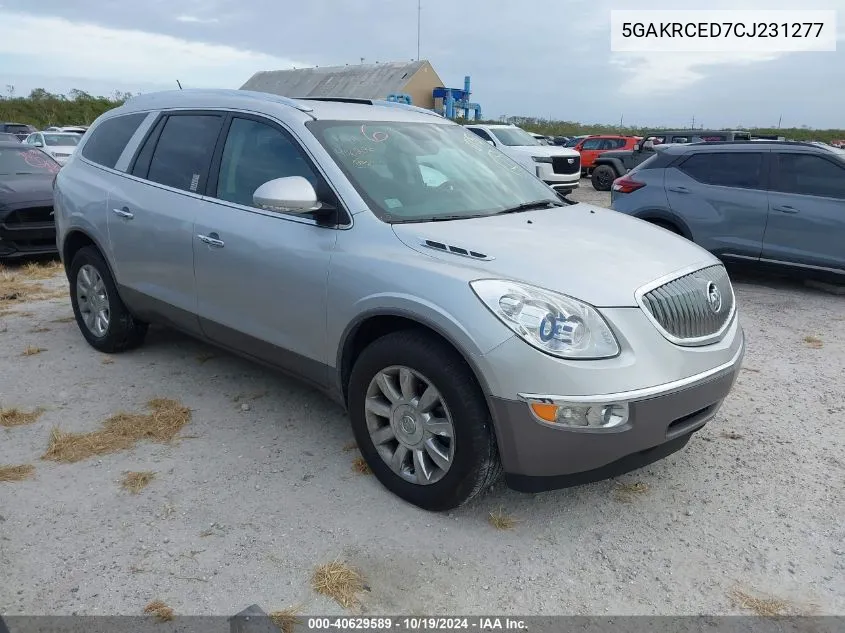 2012 Buick Enclave Leather VIN: 5GAKRCED7CJ231277 Lot: 40629589