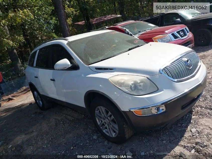 2012 Buick Enclave Convenience VIN: 5GAKRBEDXCJ416062 Lot: 40652308