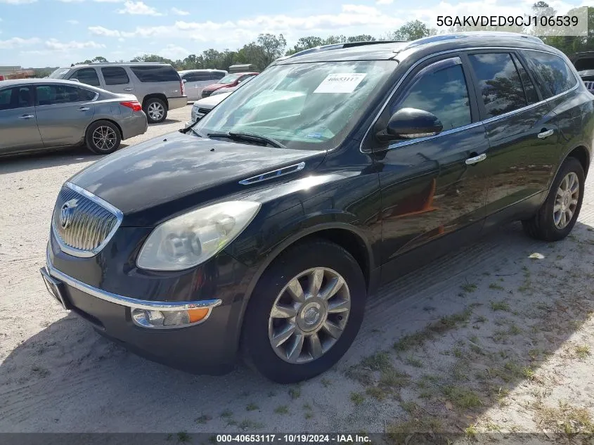 2012 Buick Enclave Premium VIN: 5GAKVDED9CJ106539 Lot: 40653117