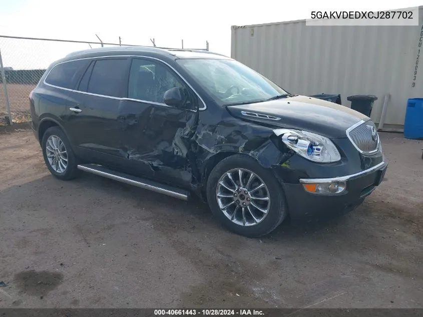 2012 Buick Enclave Premium VIN: 5GAKVDEDXCJ287702 Lot: 40661443