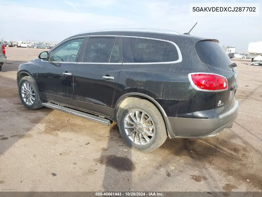 2012 Buick Enclave Premium VIN: 5GAKVDEDXCJ287702 Lot: 40661443