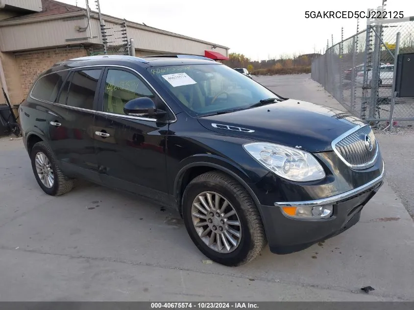 2012 Buick Enclave Leather VIN: 5GAKRCED5CJ222125 Lot: 40675574