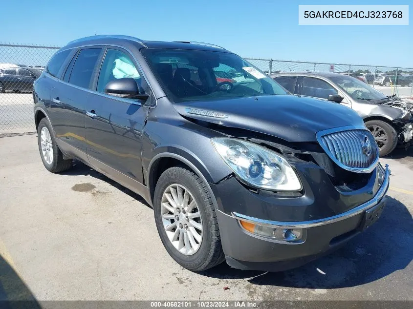 2012 Buick Enclave Leather VIN: 5GAKRCED4CJ323768 Lot: 40682101