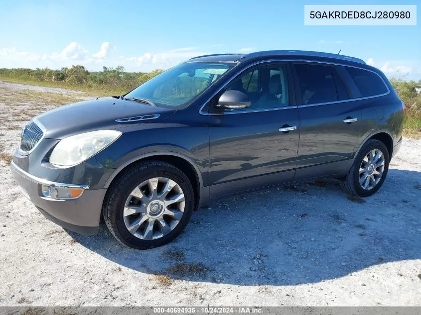 2012 Buick Enclave Premium VIN: 5GAKRDED8CJ280980 Lot: 40694935