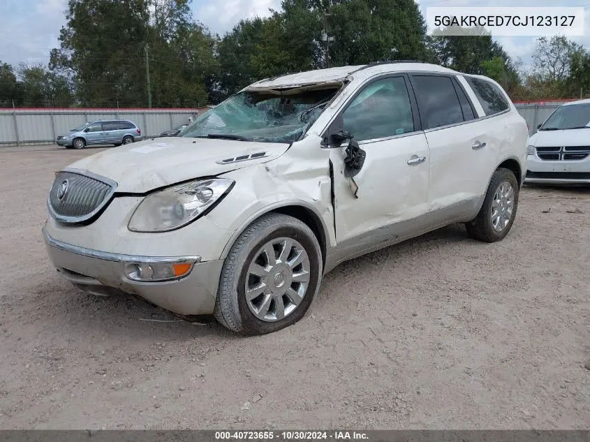 2012 Buick Enclave Leather VIN: 5GAKRCED7CJ123127 Lot: 40723655