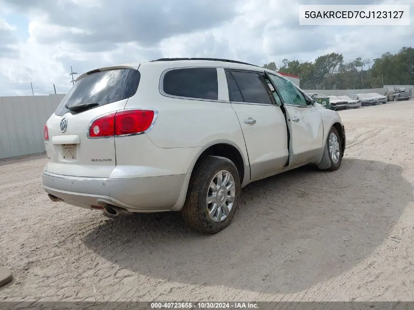 2012 Buick Enclave Leather VIN: 5GAKRCED7CJ123127 Lot: 40723655