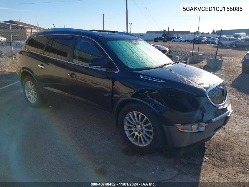 2012 Buick Enclave Leather VIN: 5GAKVCED1CJ156085 Lot: 40748452