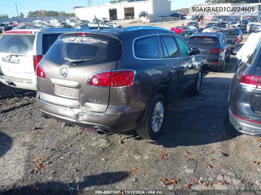 5GAKRAED1CJ224605 2012 Buick Enclave