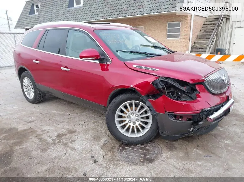 2012 Buick Enclave Leather VIN: 5GAKRCED5CJ395000 Lot: 40859321