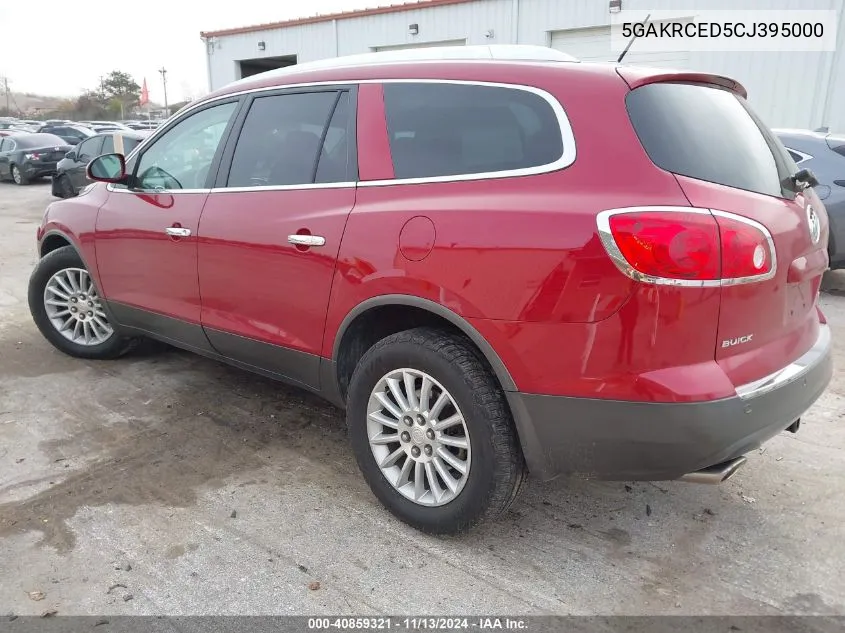 2012 Buick Enclave Leather VIN: 5GAKRCED5CJ395000 Lot: 40859321