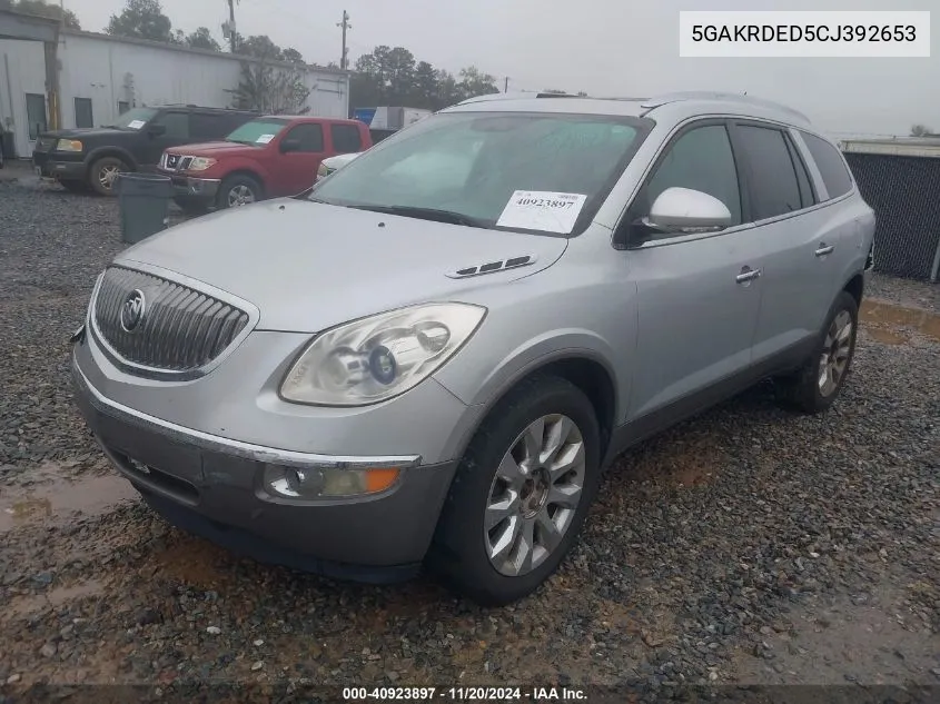 2012 Buick Enclave Premium VIN: 5GAKRDED5CJ392653 Lot: 40923897