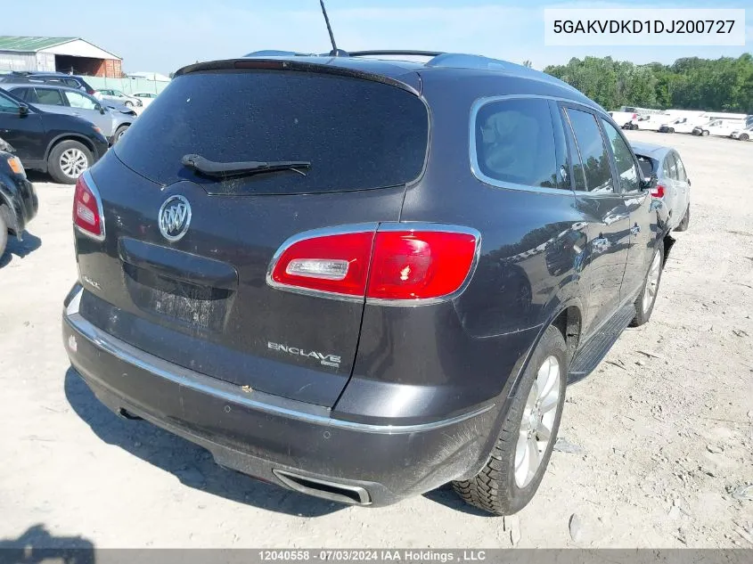 2013 Buick Enclave VIN: 5GAKVDKD1DJ200727 Lot: 12040558